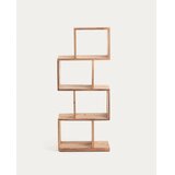 Kave Home Regal iz masivnega tika v naravni barvi 55x132x30 cm Aroba – | Shoptok.si