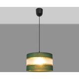  Luster na sajli HELEN 1xE27/15W/230V fi 25 cm zelena/zlatna | Eponuda.com