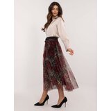 Italy Moda Skirt-DHJ-SD-19981-1.01-burgundy Cene