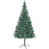 vidaXL Umetna Novoletna Jelka s Storži 210 cm | Shoptok.si