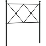 Maison Chic kovinsko posteljno vzglavje - vzglavna omarica - nočna omarica črno 80 cm, (21704402) Cene
