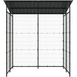 vidaXL spremište za bicikle 190 x 190 x 222 cm čelično crno | shoptok.hr