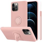 Cadorabo Ohišje združljivo z jabolkom v tekoči roza barvi - zaščitni pokrov iz fleksibilnega silikona TPU z obročem, (20591086) | Shoptok.si