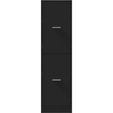 Ormarić za lijekove crni 40x41x144 5 cm konstruirano drvo | shoptok.hr