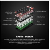 Fantech tastatura mehanicka gaming MK917 rgb atom PRO79 wireless crna (red switch) | Eponuda.com