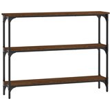 The Living Store Konzolna mizica rjav hrast 100x22,5x75 cm inženirski les - Konzolna Mizica, (21444930) | Shoptok.si