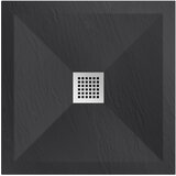 Astral stone tuš kada 80x80 - liveni mermer crna | ePonuda.com