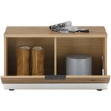 MID.YOU klop s prostorom za čevlje bela, temno siva, hrast artisan | Shoptok.si