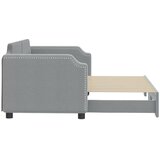  Dnevni krevet na razvlačenje svjetlosivi 80 x 200 cm od tkanine | shoptok.hr