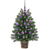 vidaXL Umestno božično drevo med 150 LED Zelena 90 cm PE in PVC | Shoptok.si