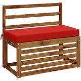  Jastučić za klupu SOEST 100% poliester Crvena 80 x 40 x 8 cm Slike