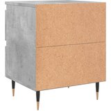  Noćni ormarić siva boja betona 40x35x50 cm konstruirano drvo | shoptok.hr