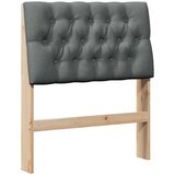  Tapecirani uzglavlje Tamno siva 80 cm Čvrsto borovo drvo | shoptok.hr