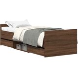  Okvir kreveta s uzglavljem i podnožjem boja hrasta 75 x 190 cm | shoptok.hr