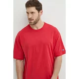 Champion Bombažna kratka majica moška, rdeča barva, 220017
