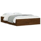  Okvir za krevet s ladicama boja hrasta 135x190 cm drveni | shoptok.hr