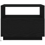  Klub stolić s LED svjetlima crni hrast 50x49x40 cm | shoptok.hr