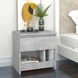  Noćni ormarići 2 kom siva boja betona 40x30x39 cm od iverice | shoptok.hr