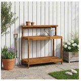 vidaXL Vanjska klupa za presađivanje 111 5 x 48 5 x 107 cm Prirodna - Prirodna 111 5 x 48 5 x 107 cm | shoptok.hr