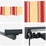  Ručno sklopiva tenda Žuta, narančasta i bijela 2,5 x 2 m | shoptok.hr
