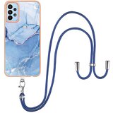 INORCO YB IMD Series-18 Style E IMD ovitek za telefon za Samsung Galaxy A53 5G 2,0 mm TPU galvaniziran marmorni ovitek z vzorcem z vrvico, (22035684) Cene