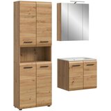 MID.YOU Kopalnica Z Umivalnikom Ice, Barva Hrasta, 3-Delna | Shoptok.si