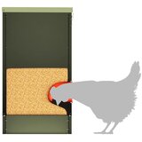 Hranilica za piliće Maslinasto zelena 60,5 x 29 x 51 cm | Eponuda.com