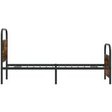 vidaXL Okvir kreveta bez madraca dimljena boja hrasta 75x190 cm drveni | shoptok.hr