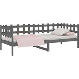  Dnevni ležaj sivi 90 x 200 cm od masivne borovine | shoptok.hr