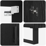  Highboard 2 pcs Crni hrast Konstruirano drvo | shoptok.hr