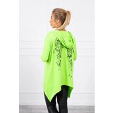 Kesi Sweatshirt with a print of wings green neon | shoptok.hr