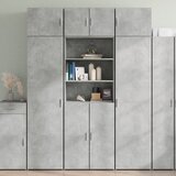 vidaXL Ormarić za pohranu boja betona 70x42,5x225 cm konstruirano drvo Cijene