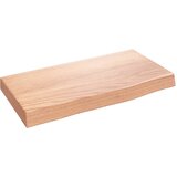vidaXL Zidna polica svjetlosmeđa 40 x 20 x 4 cm od obrađene hrastovine Cijene