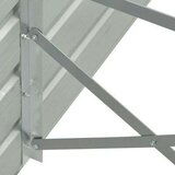  Visoka greda pocinkano jeklo 400x80x45 cm siva, (20618677) | Shoptok.si