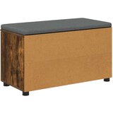  Haldna klop z blazino Enobarvno Dimljeni oreh 80 x 38 x 46 cm, (5000160702) | Shoptok.si