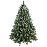  Novogodišnja jelka Snežna sa šišarkama i bobicama 240 cm 220030 | Eponuda.com