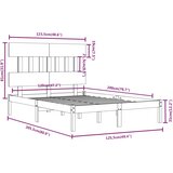  Okvir za krevet od masivnog drva 120 x 200 cm | Eponuda.ba
