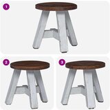  Stolica Prirodna 22 x 22 x 24 cm Drvo od mahagonija | shoptok.hr