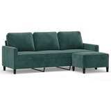 Maison Chic kavč - Sofa - Kanape s stolčkom za noge temno zelen 180 cm žamet, (21727775) Cene