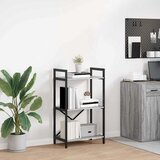 vidaXL Knjižna polica Siva Sonoma 56 x 34 x 96 cm Konstruiran les | Shoptok.si