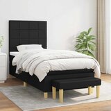  s oprugama i madracem crni 90x200 cm od tkanine | shoptok.hr