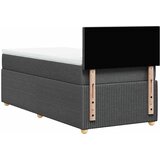  Krevet s oprugama i madracem tamnosivi 100 x 200 cm od tkanine | shoptok.hr