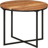  Stolić za kavu 55x55x45 cm od masivnog drva bagrema i željeza | shoptok.hr