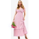 Resti Women's pink long dress with lace - Clothing | Eponuda.ba