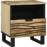  Noćni ormarići 2 kom 40x33x46 cm od masivnog drveta manga | shoptok.hr