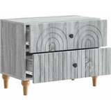  Noćni ormar Siva sonoma 62 x 34,5 x 48 cm Konstruirano drvo | Eponuda.com