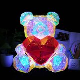  Svetleća figura Crystal meda sa crvenim srcem, 40 cm | Eponuda.com