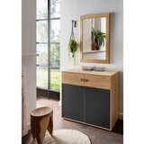 Linea Natura KOMODA, antracit, hrast bianco | Shoptok.si