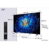 Tcl 75″C6KS 4K QD-Mini LED TV60Hz Google TV; Game Master;Dolby Atmos; Onkyo 2.1; HDR Premium; | Eponuda.ba