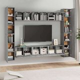  10-dijelni set TV ormarića sivog sonome konstruirano drvo - Sivi hrast sonoma 10 60 cm | shoptok.hr